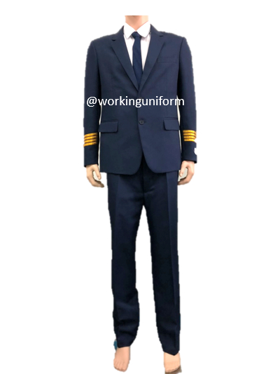 เสื้อสูทนักบิน เสื้อสูทยูนิฟอร์มนักบิน สีกรมท่า IN STOCK