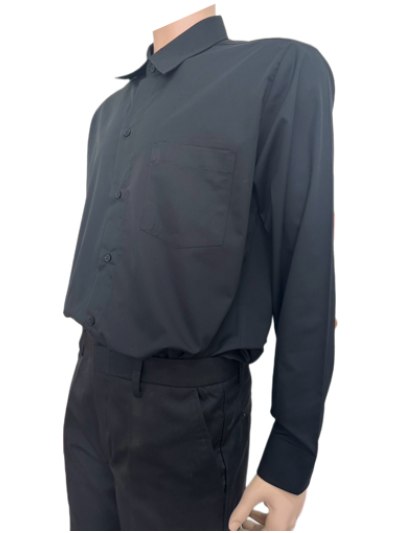 เสื้อเชิ้ตแขนยาวผู้ชาย สีเทาเข้ม IN STOCK เสื้อเชิ้ตแขนยาวผู้ชาย สีเทาเข้ม IN STOCK