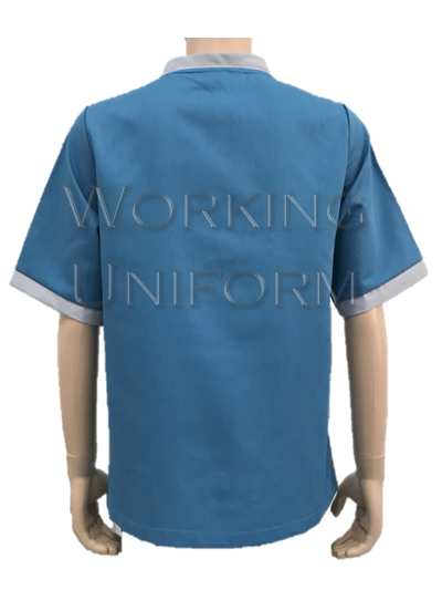 เสื้อเสิร์ฟ ชาย สีฟ้า กุ๊นเทา ผ้าโทเร IN STOCK เสื้อเสิร์ฟ ชาย สีฟ้า กุ๊นเทา ผ้าโทเร IN STOCK