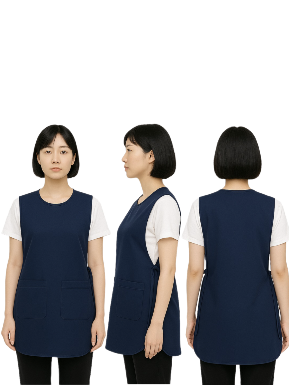 เอี๊ยมกันเปื้อนสีกรมท่า IN STOCK