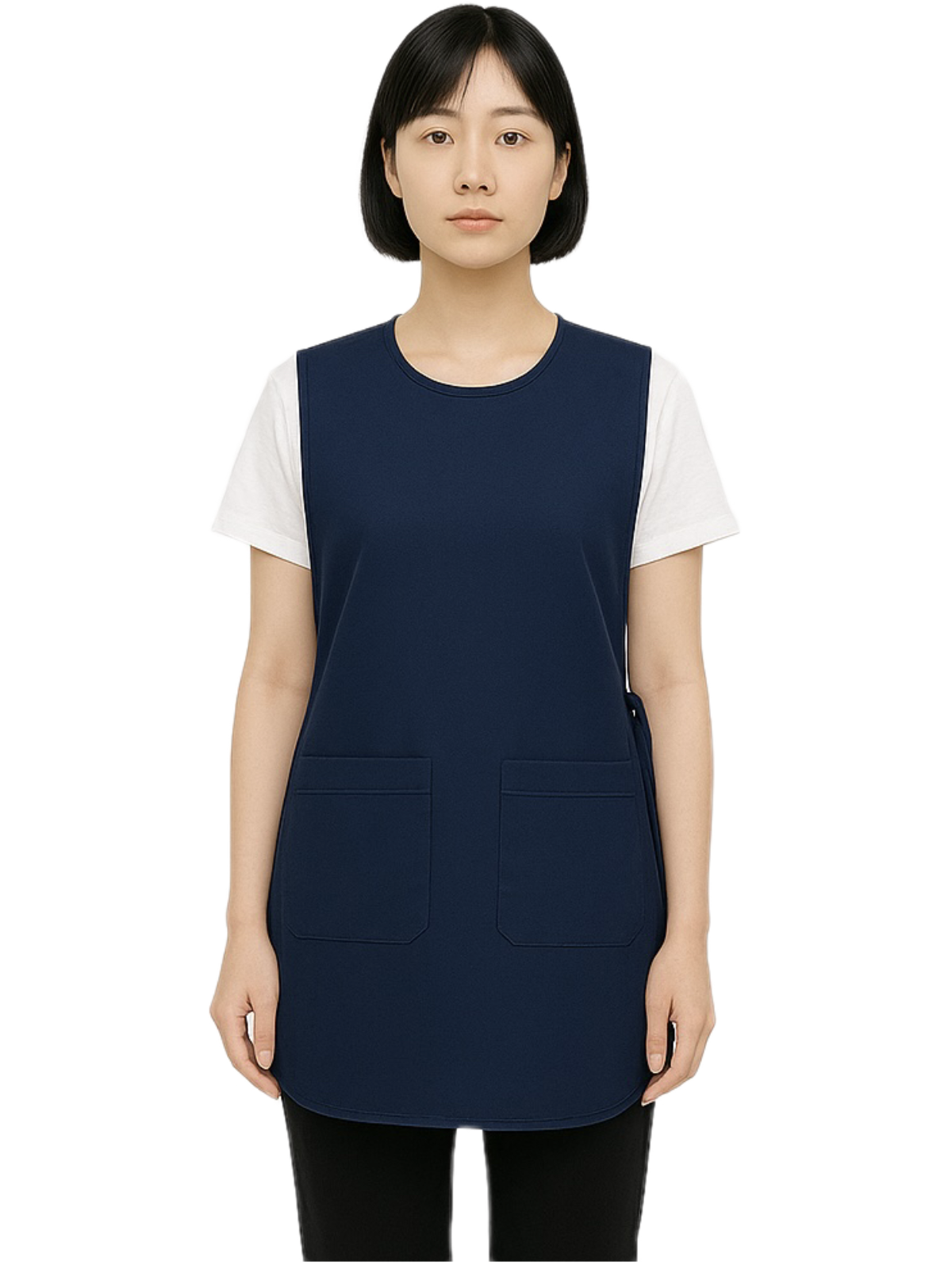 เอี๊ยมกันเปื้อนสีกรมท่า IN STOCK