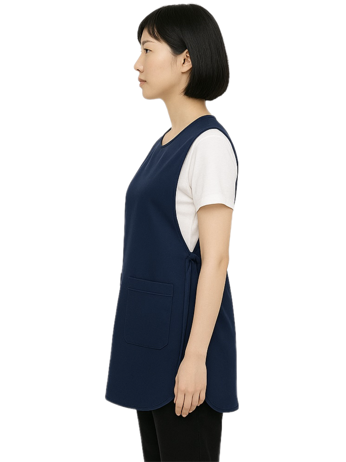 เอี๊ยมกันเปื้อนสีกรมท่า IN STOCK