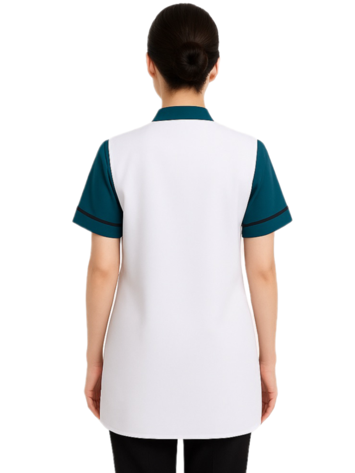 เอี๊ยมกันเปื้อนสีขาว กุ๊นขาว IN STOCK