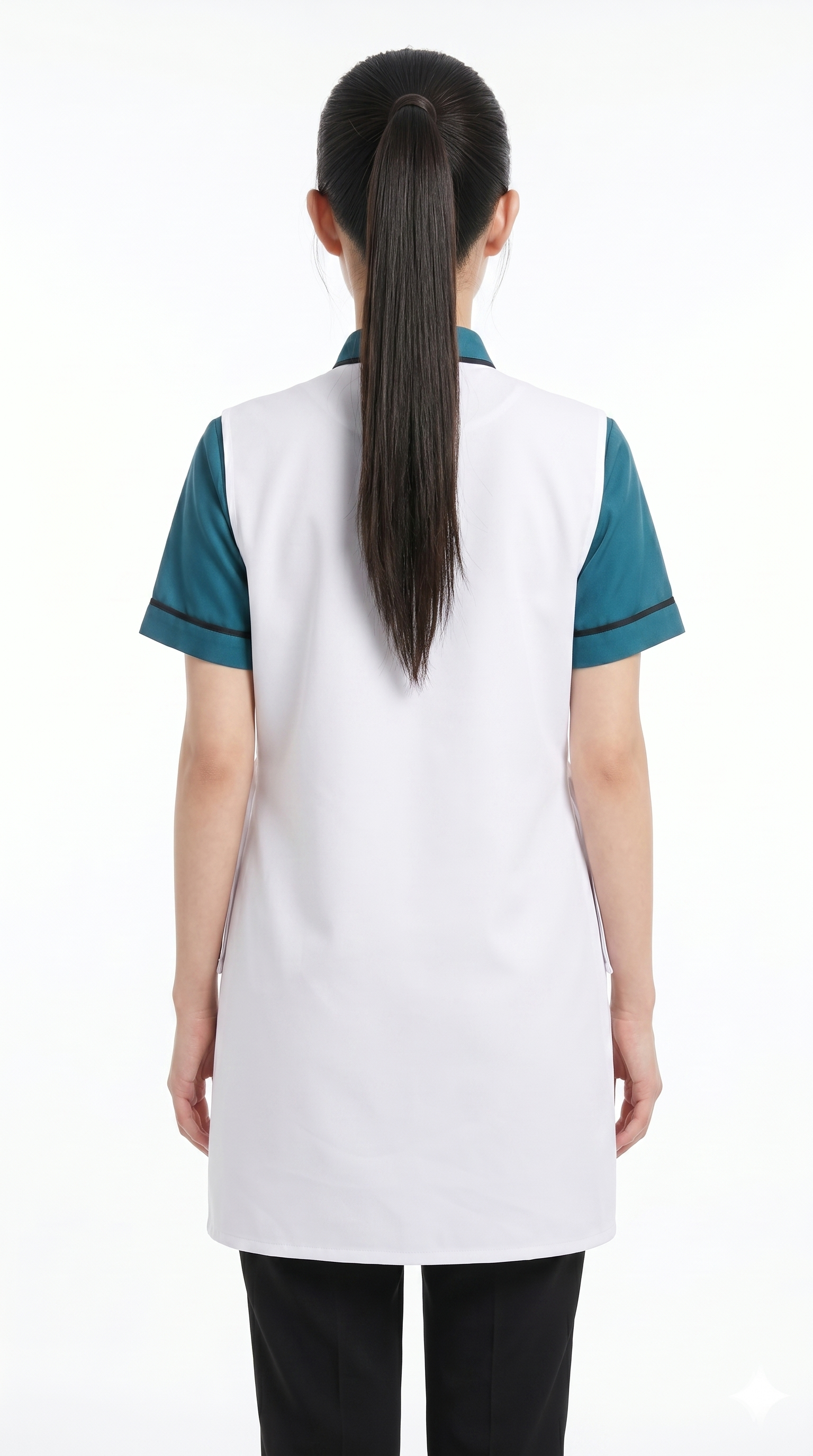 เอี๊ยมกันเปื้อนสีขาว กุ๊นขาว IN STOCK